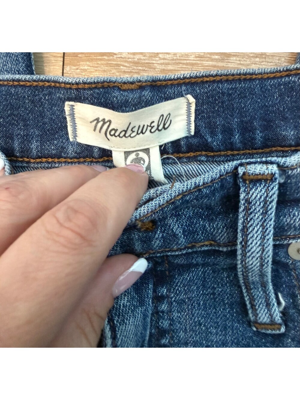Madewell Slim Wide-Leg Crop Jeans Size 30 - Picture 4 of 9